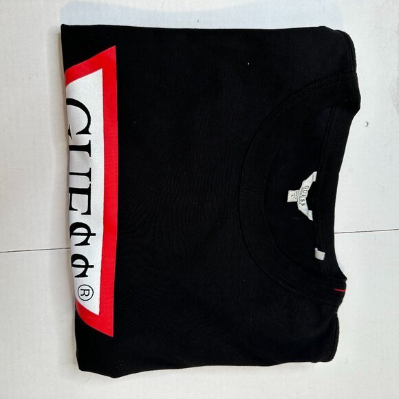 Guess Black Graphic T-Shirt Size Large - Picture 4 of 9